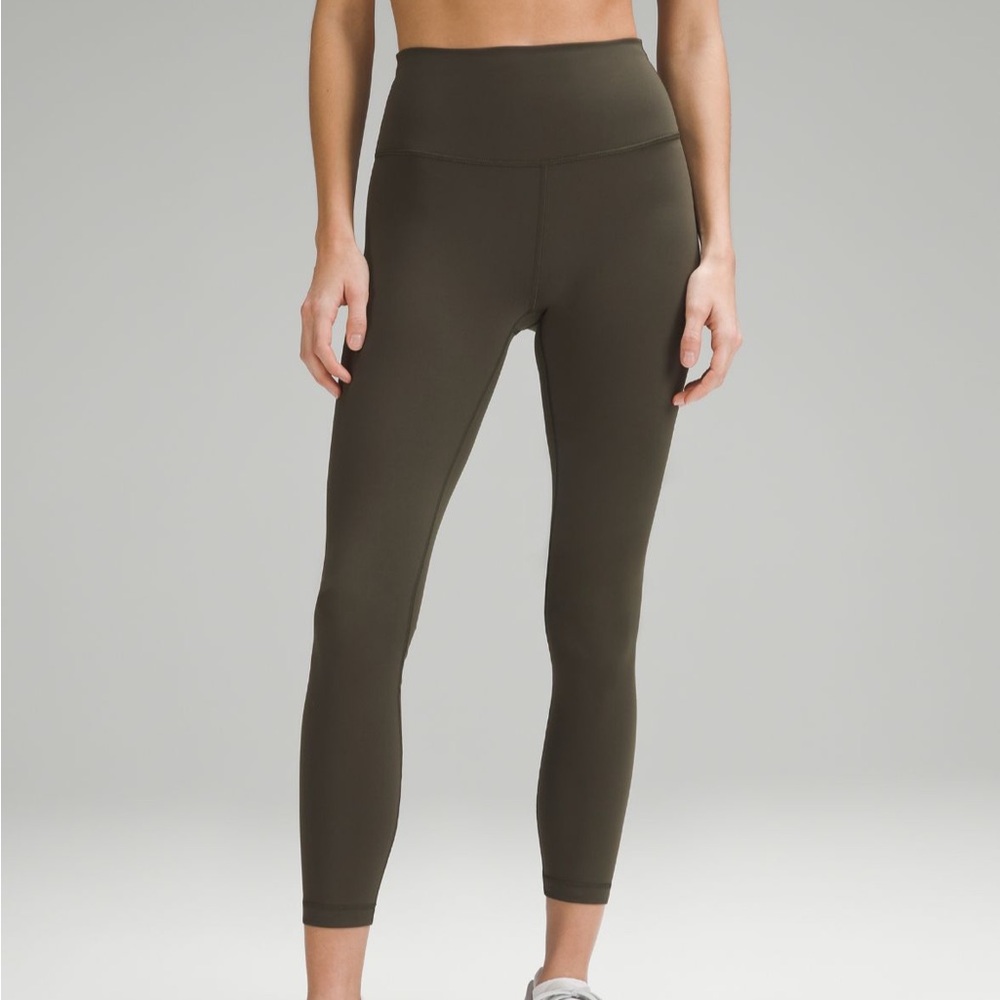 Lululemon Wunder Under Army Green Leggings